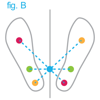 Pedana Stabilometrica Cyber Sabots - Baricentri Sottoplantari