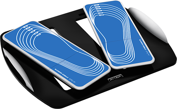 Pedana Stabilometrica Cyber Sabots - Posizione a 30° su dima 